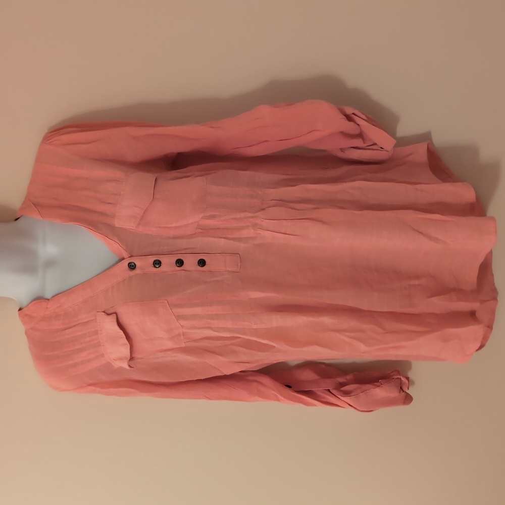 CATO Ladies V Neck Long Sleeve Blouse